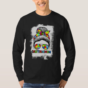Autism Mom Messy B Un Autism Awareness Mom T-Shirt