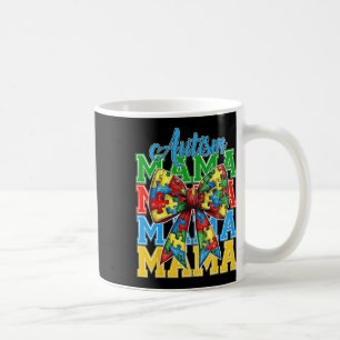 Autism Mom Neuro Diverse Coquette Bow Mama Mother' Coffee Mug