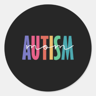 Autism Mom Neuro Diverse Shirt For Mama Classic Round Sticker