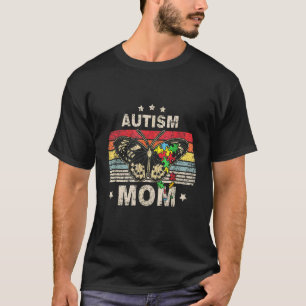 Autism Mom Proud Mom Awareness Month Mama Autistic T-Shirt