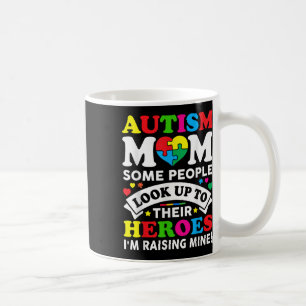 Autism Mom Raising Hero Autism Awareness Mom Coffee Mug