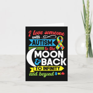 Autism Mom Sister Grandma I Love Someone With Auti Card