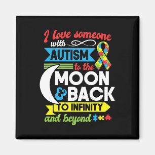 Autism Mom Sister Grandma I Love Someone With Auti Magnet