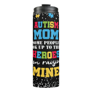 Autism Mom Spectrum Hero Thermal Tumbler