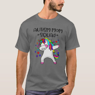 Autism Mom Squad Autism Awareness Unicorn T-Shirt