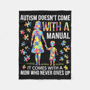 Autism Mom Support For Strong Mothers  Fleece Blanket