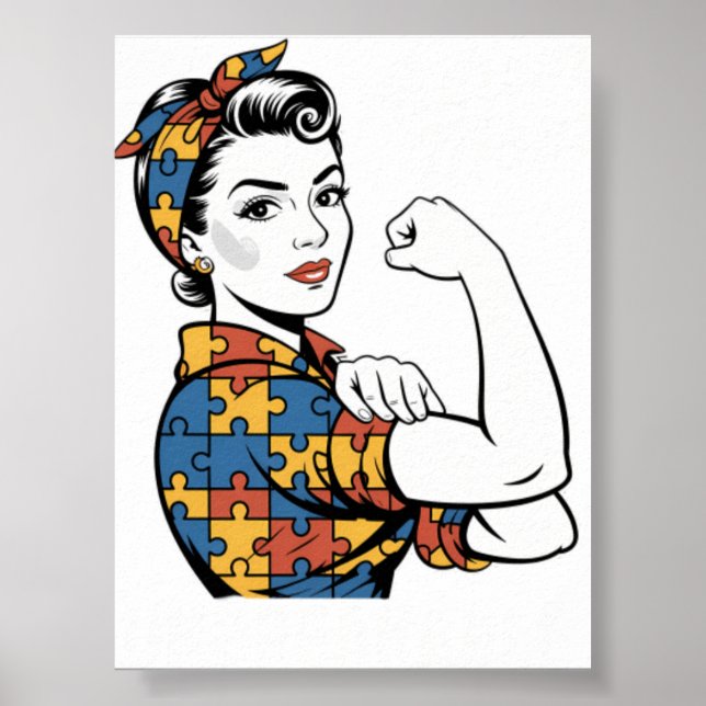 Autism Mom Unbreakable Autism Awarenes Poster (Front)