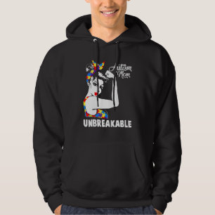 Autism Mom Unbreakable Autism Awareness Day Hoodie