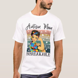 Autism Mom Unbreakable Autism Awareness Gifts Moth T-Shirt