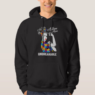 Autism Mom Unbreakable Autism Awareness Hoodie