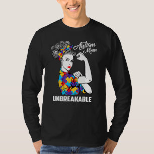 Autism Mom Unbreakable Autism Awareness T-Shirt