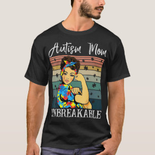 Autism Mom Unbreakable Strong Girls T Shirt Autism