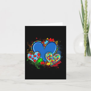 Autism Mom Watercolor Heart Neurodiversity Card