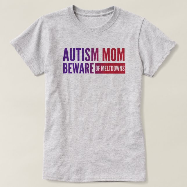 Autism Mom - Women's Basic T-Shirt (Design Front)