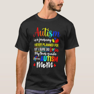 Autism Mom Womens Support Autistic Autism Awarenes T-Shirt