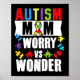 Autism Mom Worry Vs Wonder Disabilities  Poster