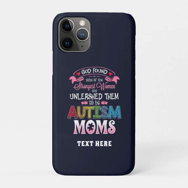 Autism Moms Strongest Women Inspiration Case-Mate iPhone Case (Back)