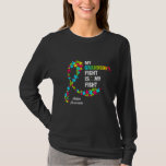 Autism-My Grandsons Fight Is My Fight Autism Aware T-Shirt<br><div class="desc">Autism-My Grandsons Fight Is My Fight Autism Awareness  new</div>