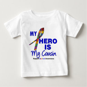 Autism My Hero is My Cousin Baby T-Shirt