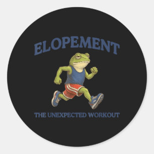 Autism Neurodiversity Frog Elopement The Classic Round Sticker