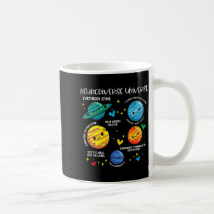 Autism planet neurodiverse universe awareness kids coffee mug