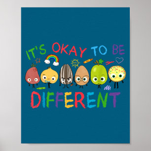 Autism positives quote to be different preepy poster