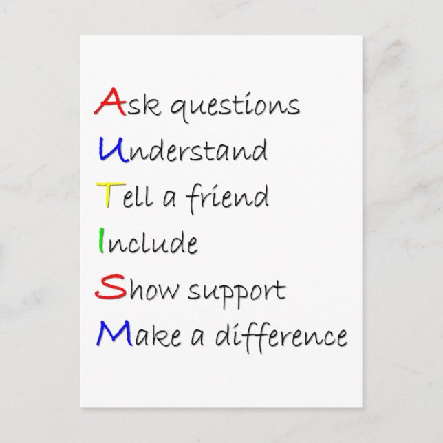 Autism Postcard (Front)