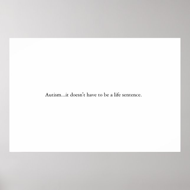 Autism Poster (Front)