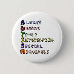 Autism Pride 2 Inch Round Button