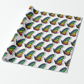 Autism Pride Colorful Butterfly Different Not Less Wrapping Paper