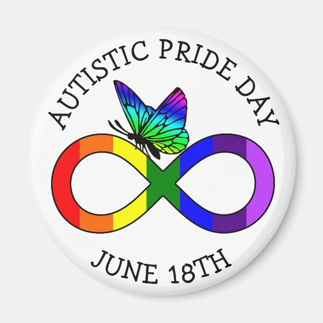 Autism Pride Day 18 juin Magnet (Devant)