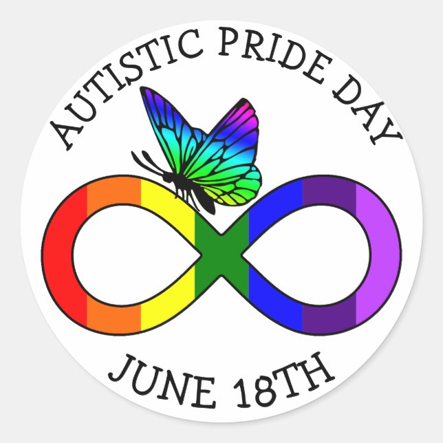 Autism Pride Day 18 juin Stickers (Devant)