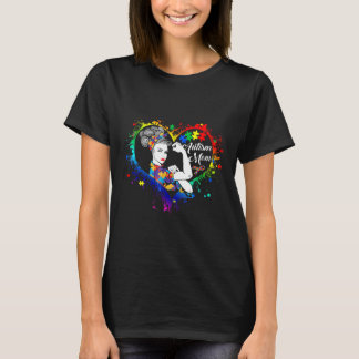 Autism-Proud Mom Autism Awareness  Cute Family Mat T-Shirt