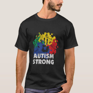 Autism Proud Strong Autistic Awareness T-Shirt