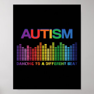 Autism Puzzle Autism Awareness Dancing To A Differ Poster