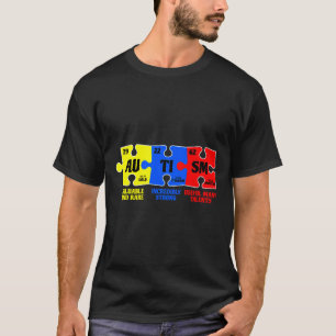 Autism Puzzle Chemical Element Autism Awareness T-Shirt
