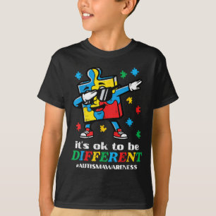 Autism Puzzle Dab to Be Different ASD Awareness T-Shirt