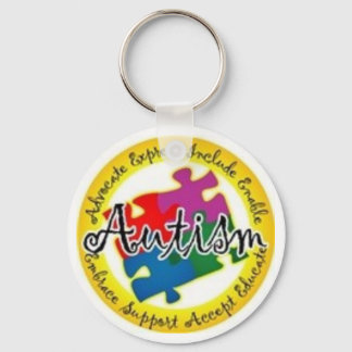 autism puzzle keychain