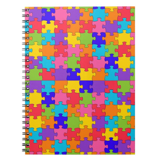 autism puzzle notebook (Front)