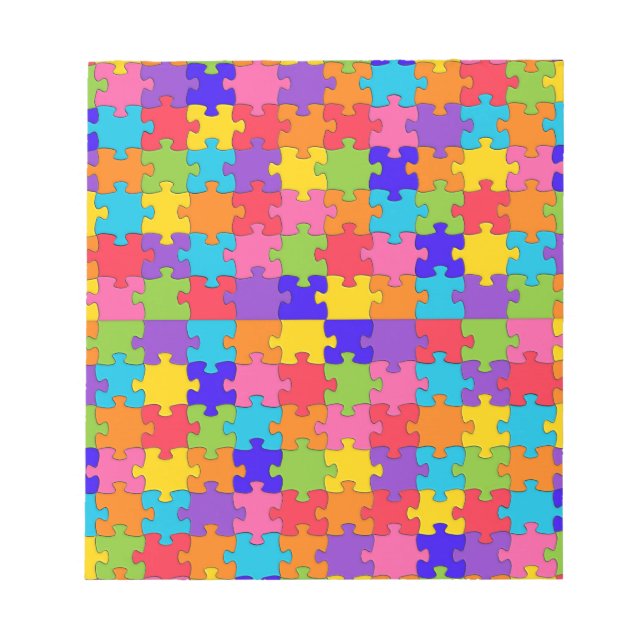 autism puzzle notepad (Front)