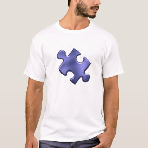 Autism Puzzle Piece Blue T-Shirt