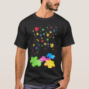 Autism puzzle piece love awareness life mom cure h T-Shirt