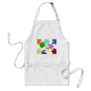 Autism Puzzle Piece Standard Apron
