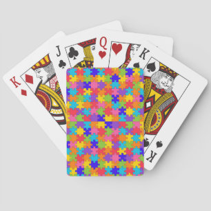autism puzzle playing cards