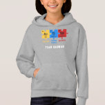 Autism Puzzle Science Geek Personalized Matching<br><div class="desc">Autism Puzzle Science Geek Personalized Matching Hoodie. Add your team or family name by clicking the "Personalize" button. Perfect for everyday wear and Autism Awareness campaigns and events with the rest of the family</div>