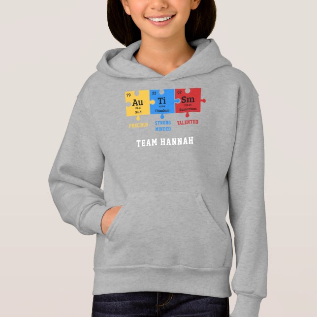 Autism Puzzle Science Geek Personalized Matching (Front)