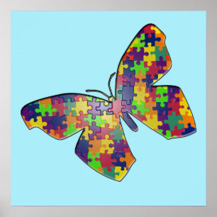 Autism Puzzlefly Poster