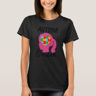 Autism Queen Girl  Kids Autism Awareness T-Shirt