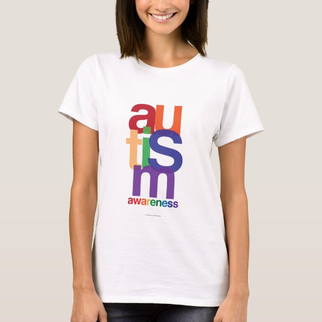 Autism Rainbow Awareness T-Shirt (Front)