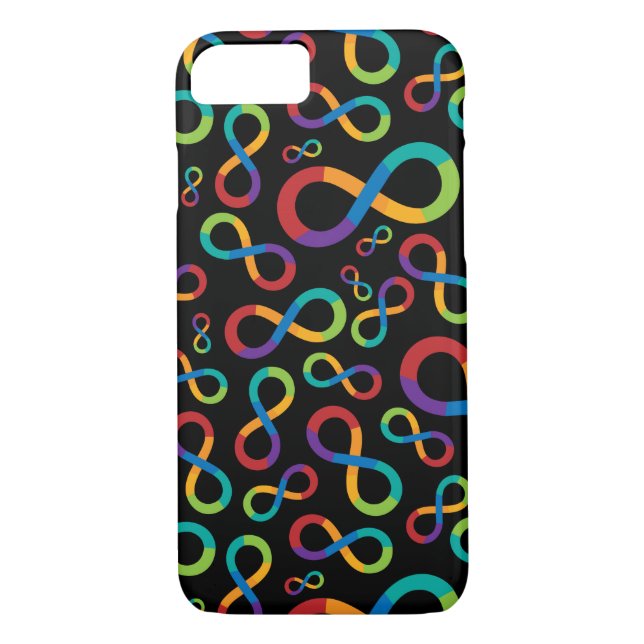 Autism Rainbow Infinity Neurodiversity Case-Mate iPhone Case (Back)